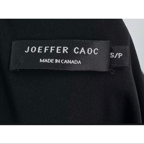 Joeffer Caoc Sz S Black Slinky Jersey Lycra Ruched Gathered Draped Midi Skirt - Picture 5 of 7